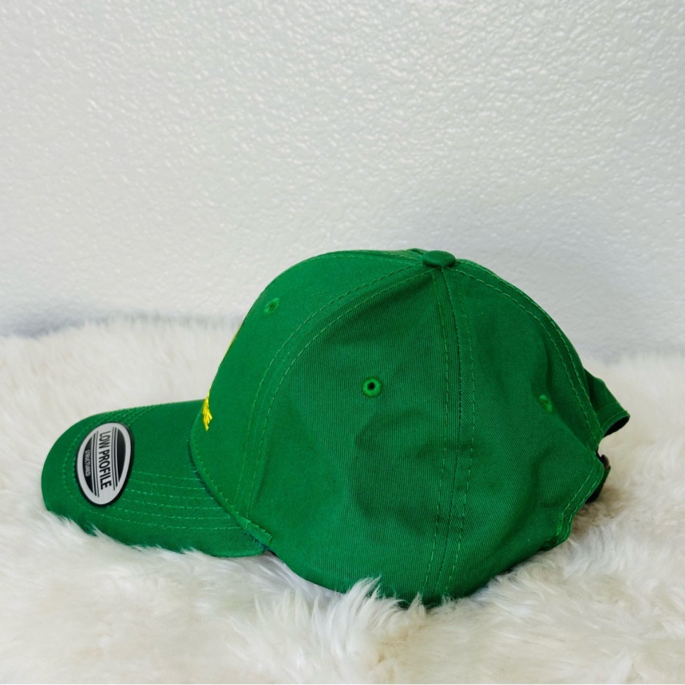 John Deere green twill cap with embroidered logo and adjustable hook New - Picture 3 of 6